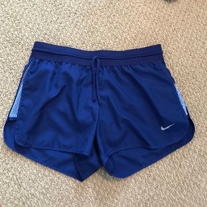 Blue Nike shorts